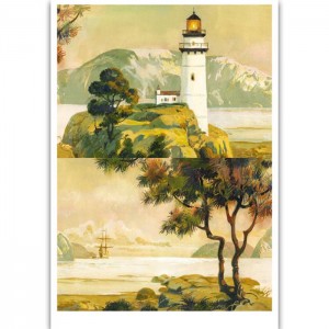 Рисовая карта Calambour RP 66 "Маяк" для декупажа, 34,5х49,5 см